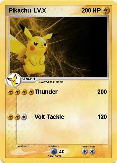 Pokemon Pikachu  LV.X