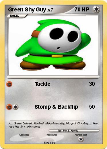 Pokemon Green Shy Guy