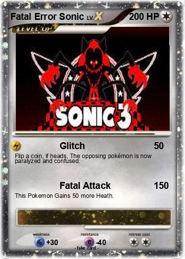 Pokemon Fatal Error Sonic