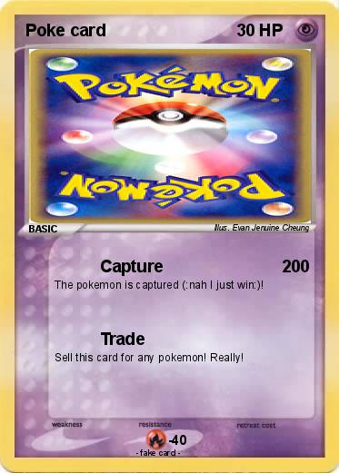 Pokemon Poke card