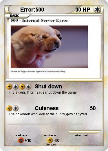 Pokemon Error:500