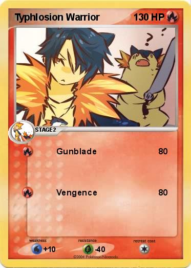 Pokemon Typhlosion Warrior