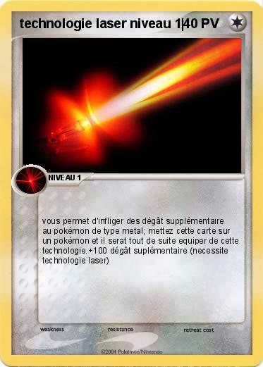 Pokemon technologie laser niveau 1|