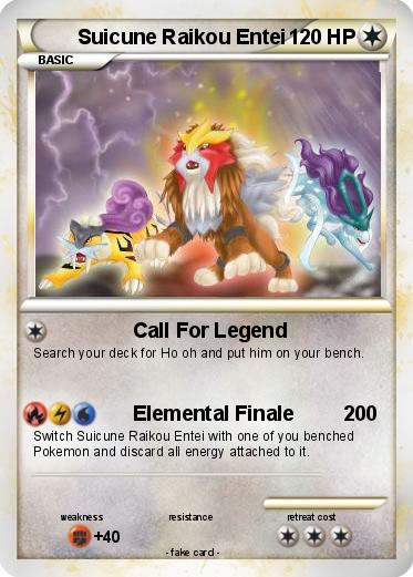 Pokemon Suicune Raikou Entei