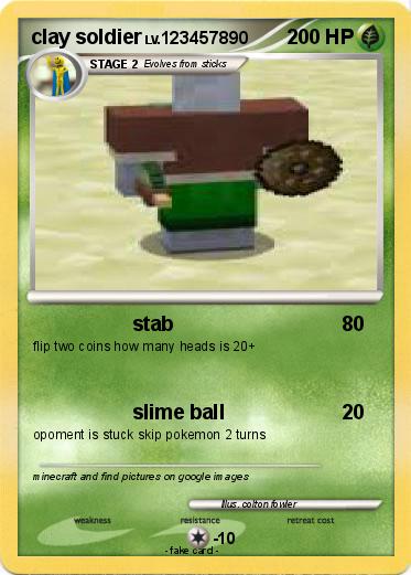 Pokemon clay soldier