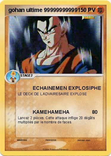 Pokemon gohan ultime 99999999999                                                          