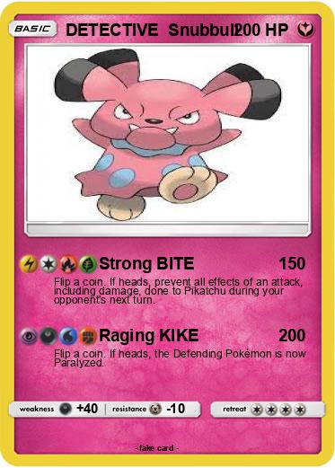 Pokemon DETECTIVE  Snubbull