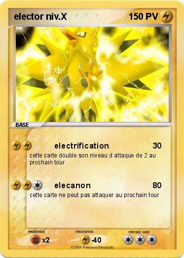 Pokemon elector niv.X