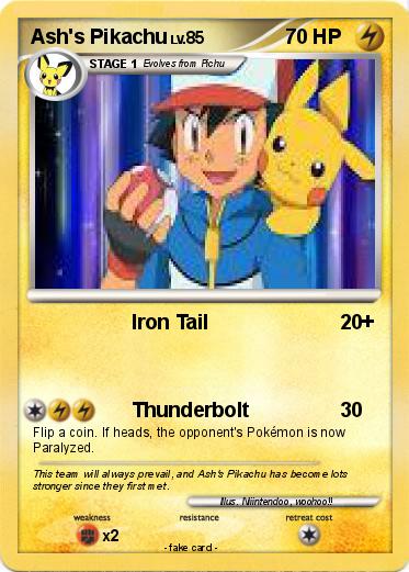 Pokemon Ash's Pikachu