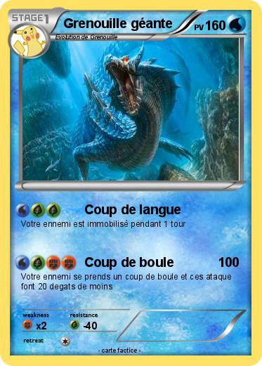 Pokemon Grenouille géante
