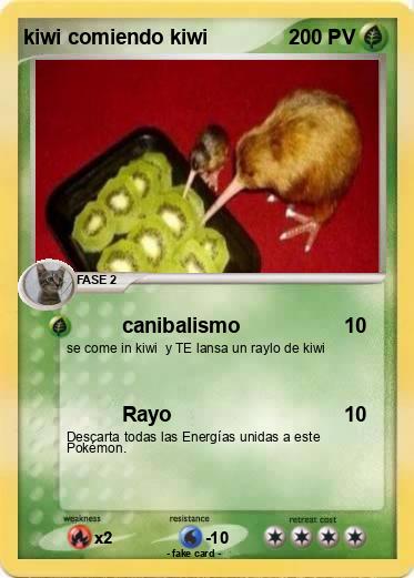 Pokemon kiwi comiendo kiwi