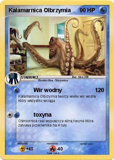 Pokemon Kałamarnica Olbrzymia