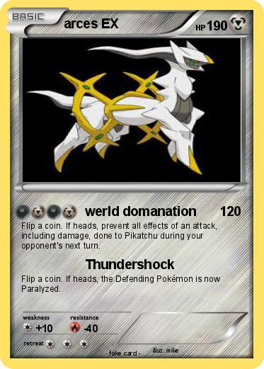 Pokemon arces EX