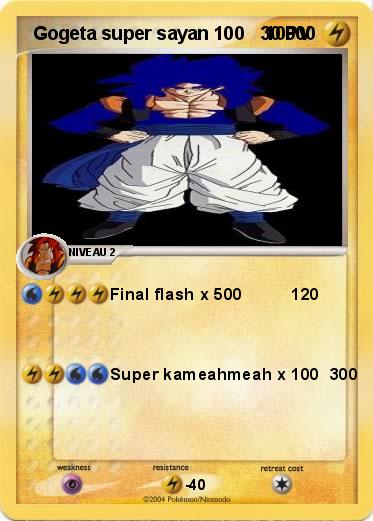 Pokemon  Gogeta super sayan 100    10000