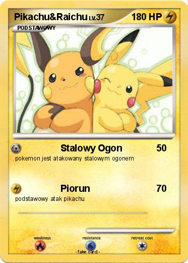 Pokemon Pikachu&Raichu