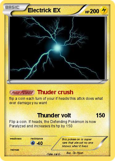 Pokemon Electrick EX