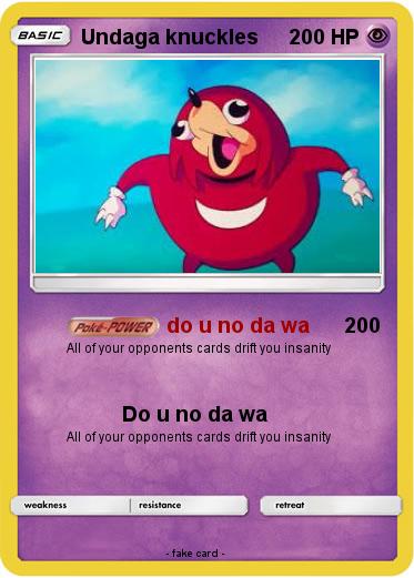 Pokemon Undaga knuckles
