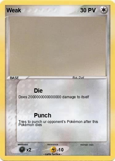 Pokemon Weak