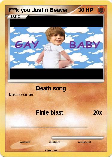 Pokemon F**k you Justin Beaver