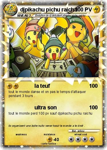 Pokemon djpikachu pichu raichu