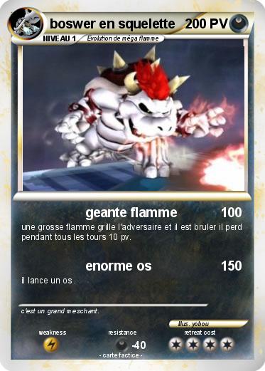 Pokemon boswer en squelette