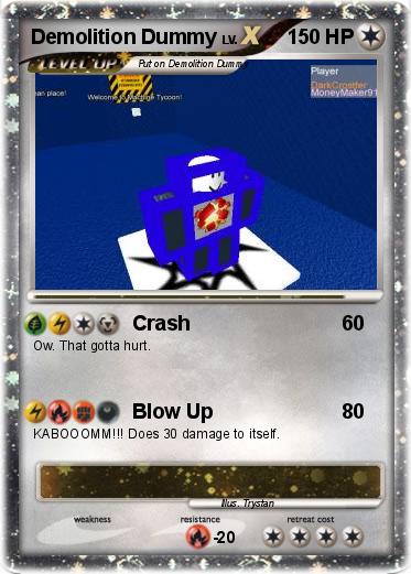 Pokemon Demolition Dummy
