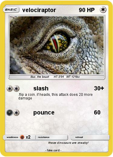 Pokemon velociraptor