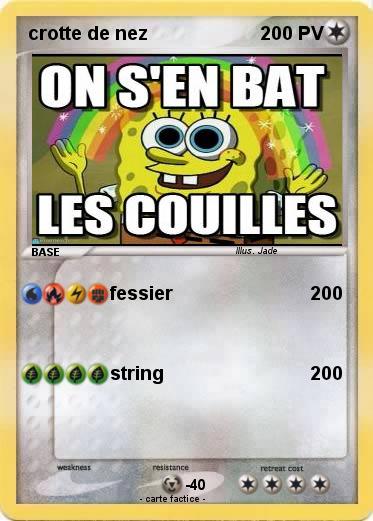 Pokemon crotte de nez
