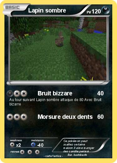 Pokemon Lapin sombre