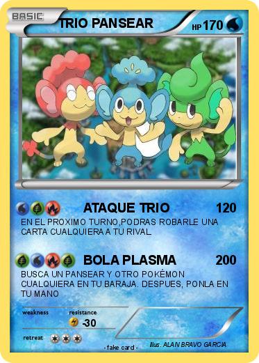 Pokemon TRIO PANSEAR