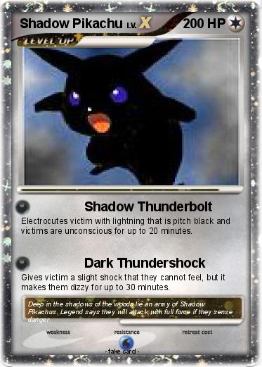 Pokemon Shadow Pikachu