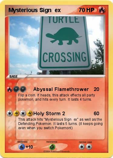 Pokemon Mysterious Sign  ex