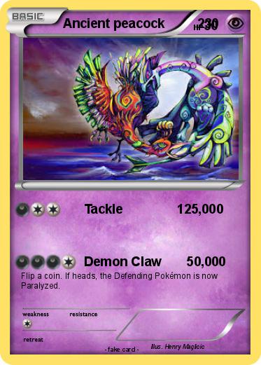 Pokemon Ancient peacock         230