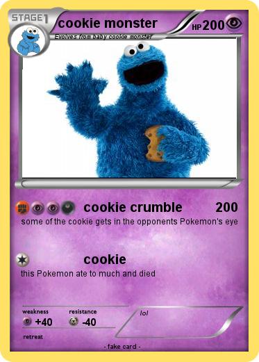 Pokemon cookie monster