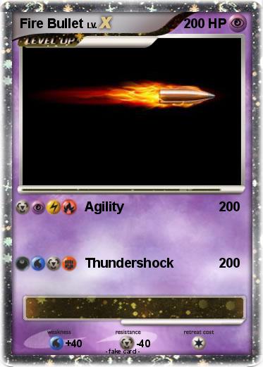 Pokemon Fire Bullet