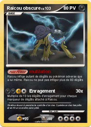 Pokemon Raicou obscure