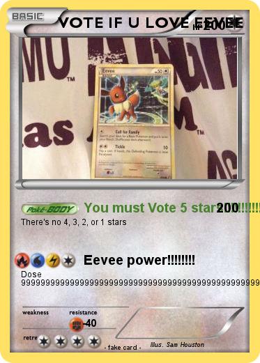 Pokemon VOTE IF U LOVE EEVEE