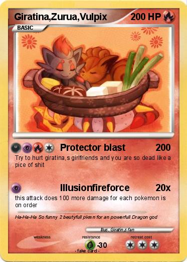Pokemon Giratina,Zurua,Vulpix