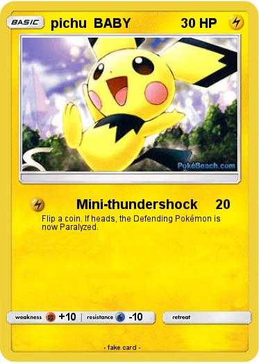 Pokemon pichu  BABY