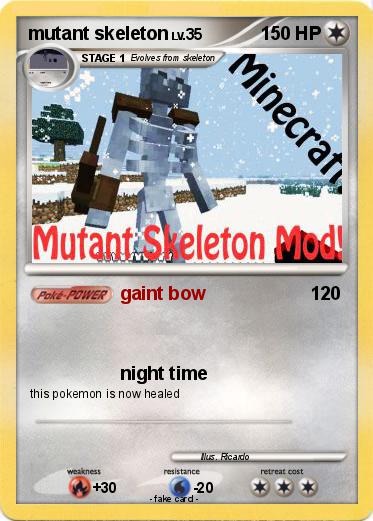 Pokemon mutant skeleton
