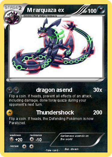 Pokemon M rarquaza ex