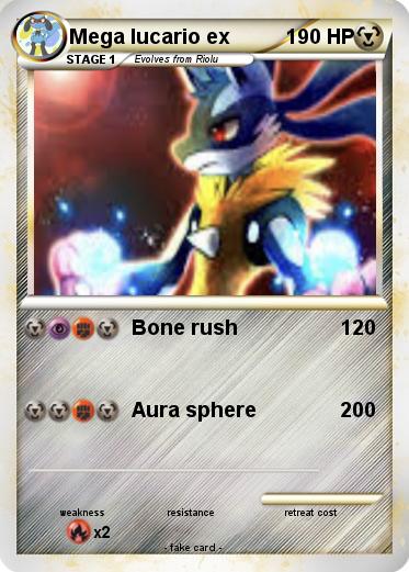 Pokemon Mega lucario ex