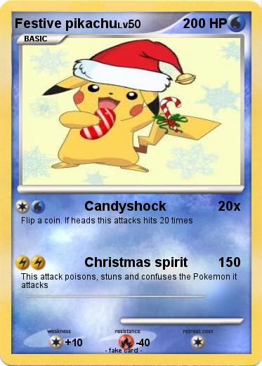 Pokemon Festive pikachu