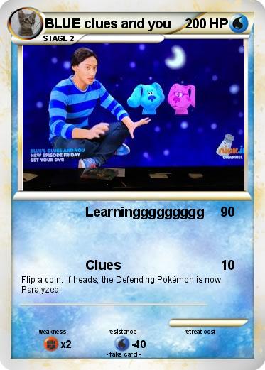 Pokemon BLUE clues and you