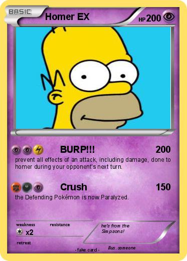 Pokemon Homer EX