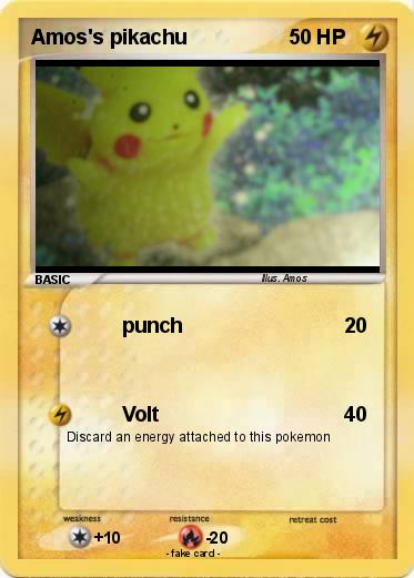 Pokemon Amos's pikachu