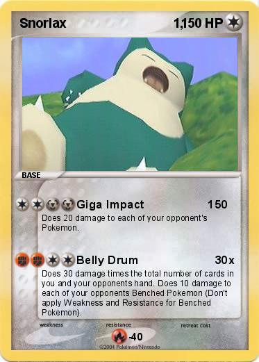 Pokemon Snorlax                              1,