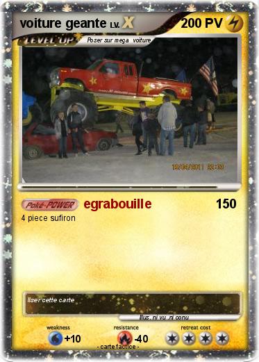 Pokemon voiture geante