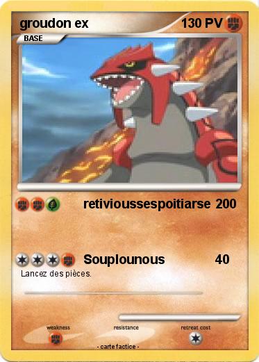 Pokemon groudon ex