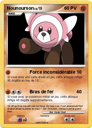 Pokemon Nounourson